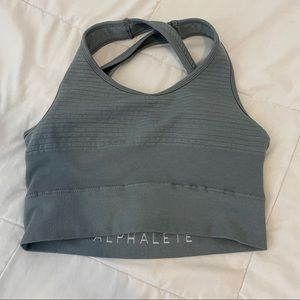 Alphalete grey sports bra size small